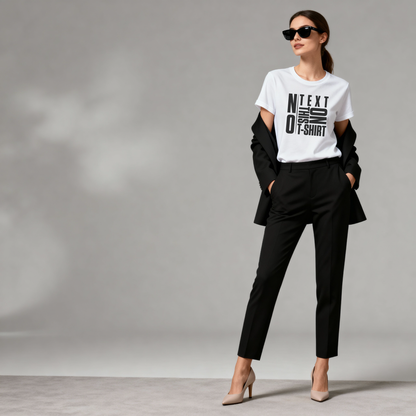 No Text On This T-shirt – Unisex Modern Minimalist Typography Graphic Tee