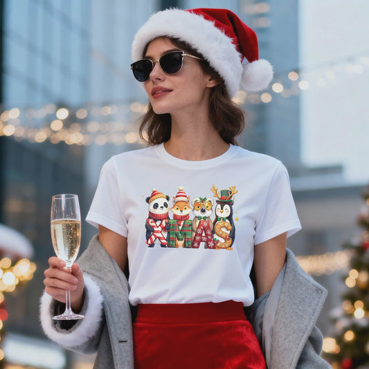 XMAS Animals T-Shirt – Cute Christmas Animals Graphic Tee